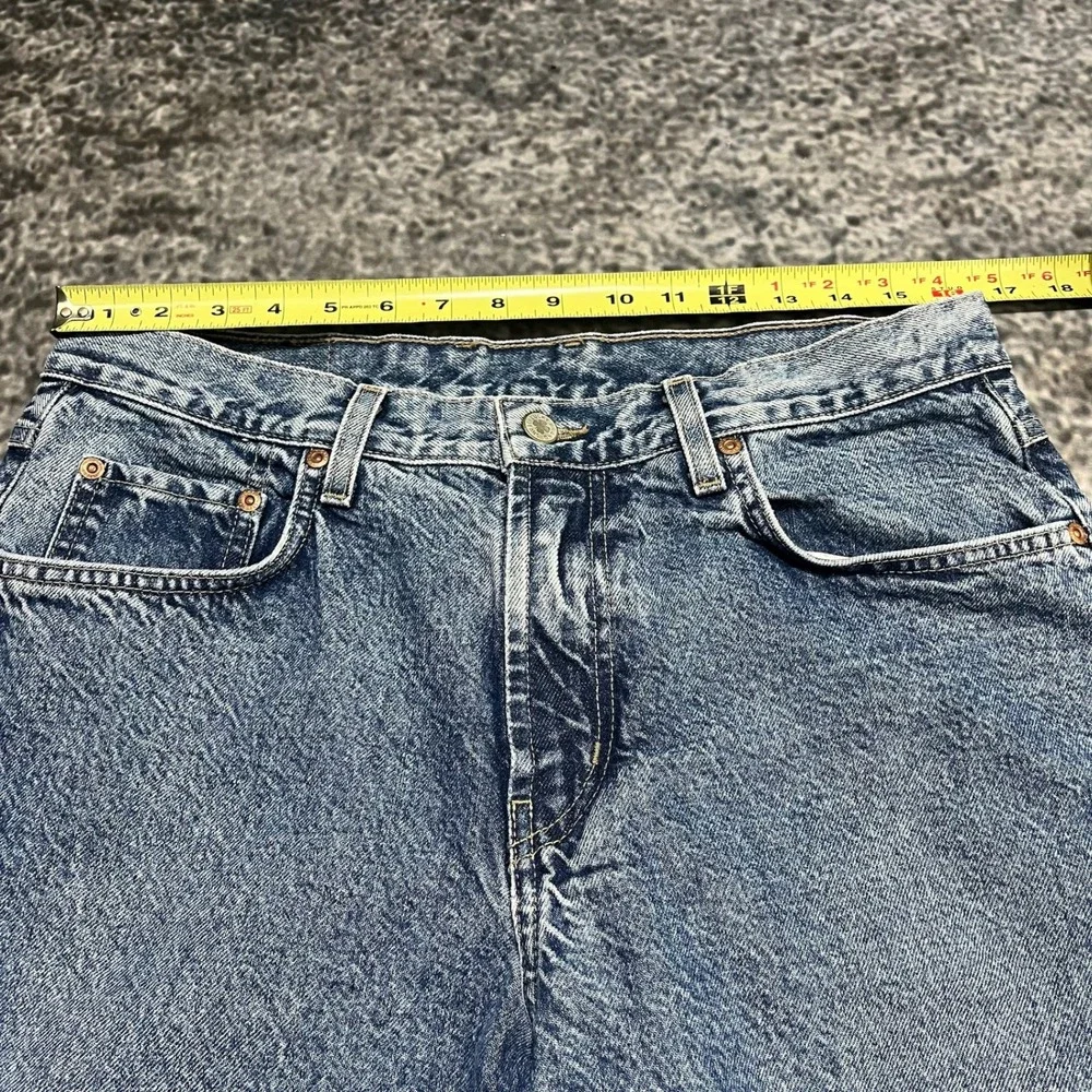 Vintage Lucky Brand Jeans 219 Low Rise Bootcut Mens 33x28 Blue Denim USA 90s Y2K